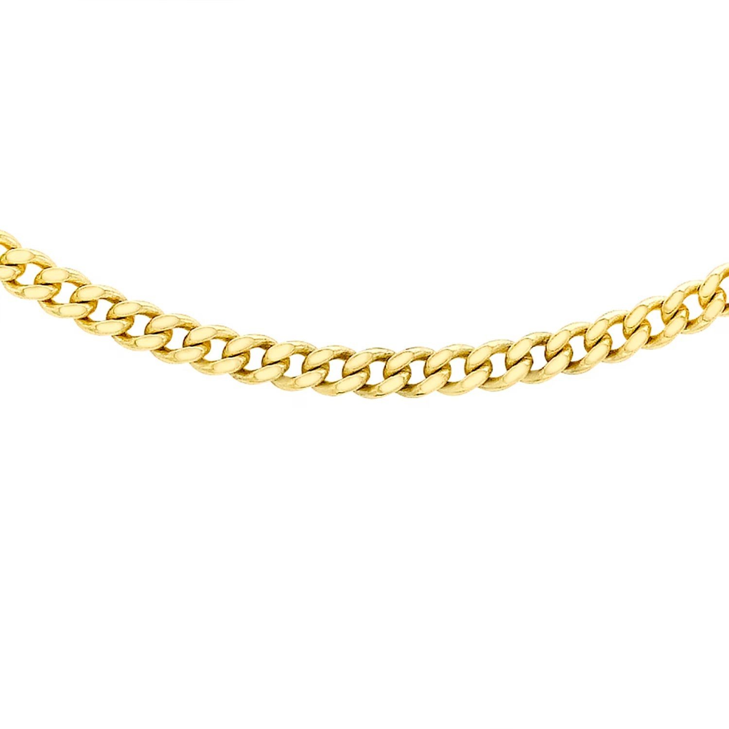 9ct Yellow Gold 60cm (24_) Curb Chain 0.8mm Width - Image 3