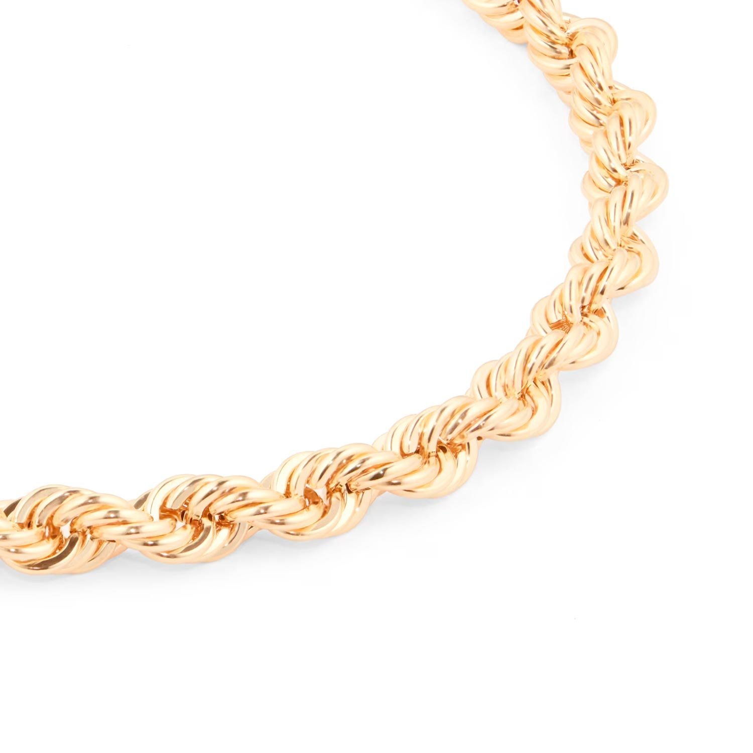 9ct Yellow Gold Rope Chain Bracelet - Image 3